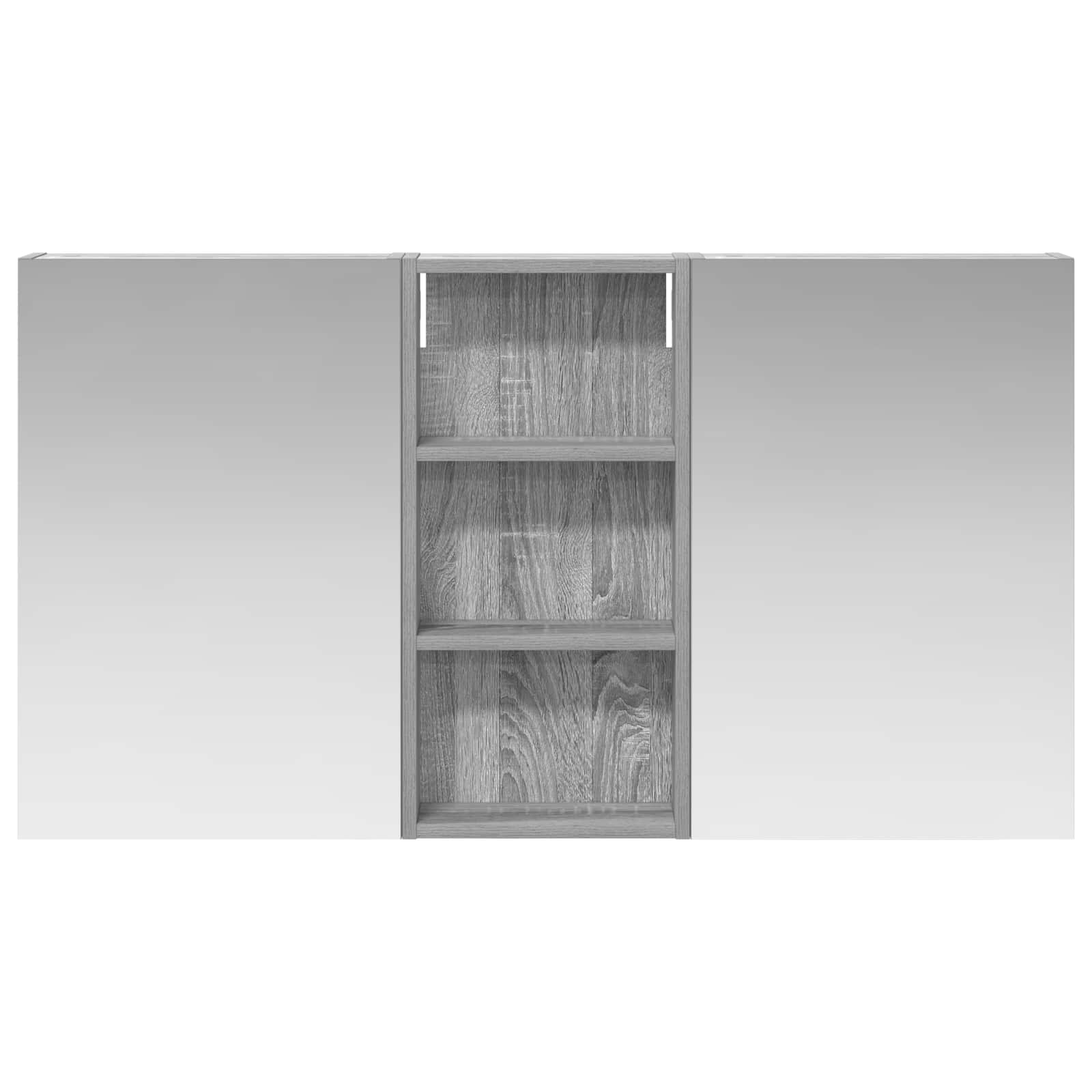 Badezimmerschrank-Set 3 pcs 110 x 10,5 x 60,5 cm Holzwerkstoff