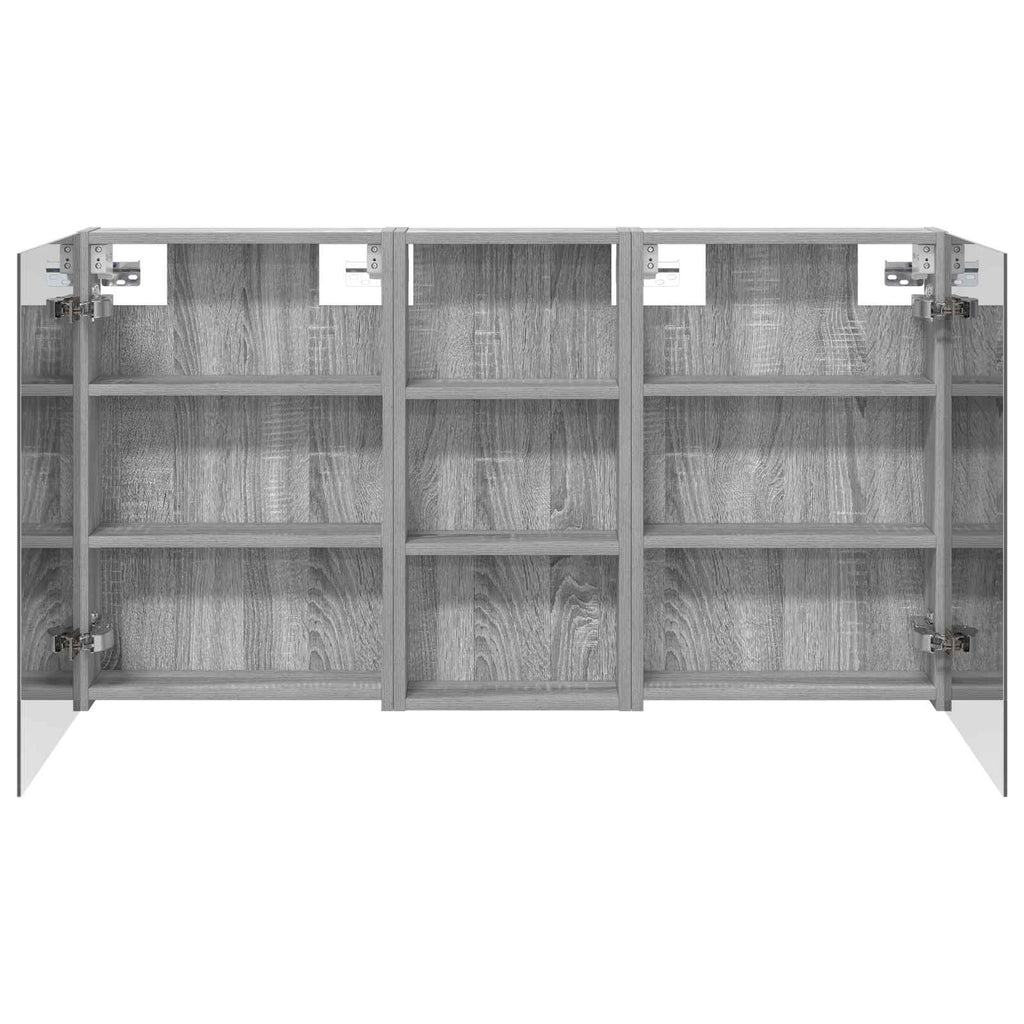 Badezimmerschrank-Set 3 pcs 110 x 10,5 x 60,5 cm Holzwerkstoff