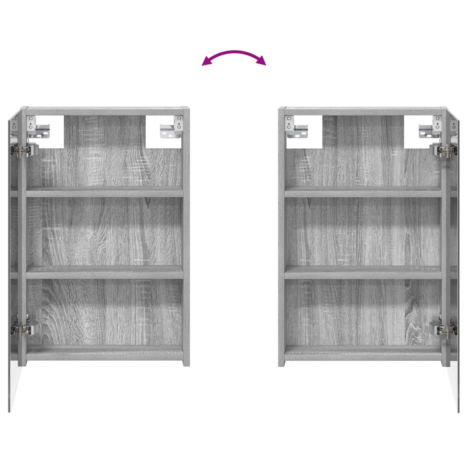 Badezimmerschrank-Set 3 pcs 110 x 10,5 x 60,5 cm Holzwerkstoff