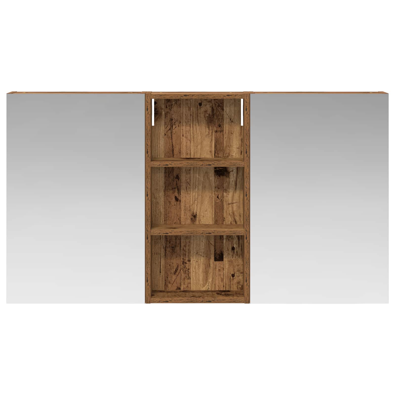 Badezimmerschrank-Set 3 pcs 110 x 10,5 x 60,5 cm Holzwerkstoff