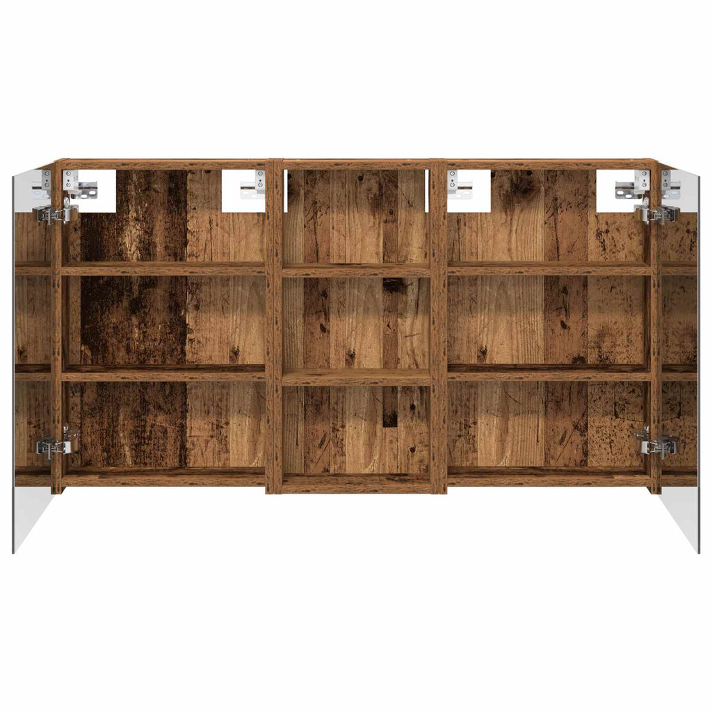 Badezimmerschrank-Set 3 pcs 110 x 10,5 x 60,5 cm Holzwerkstoff