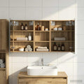 Badezimmerschrank-Set 3 pcs 110 x 10,5 x 60,5 cm Holzwerkstoff