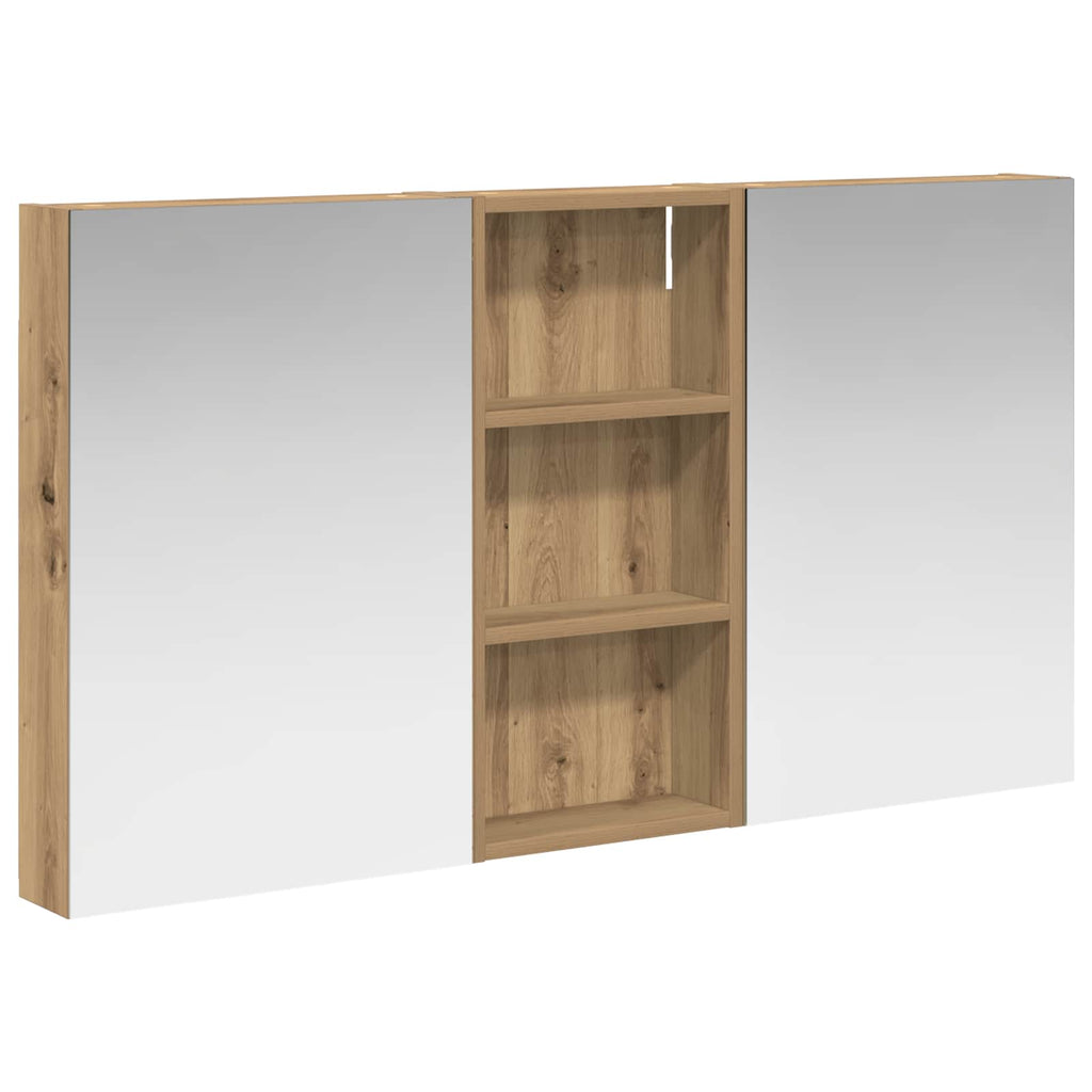 Badezimmerschrank-Set 3 pcs 110 x 10,5 x 60,5 cm Holzwerkstoff