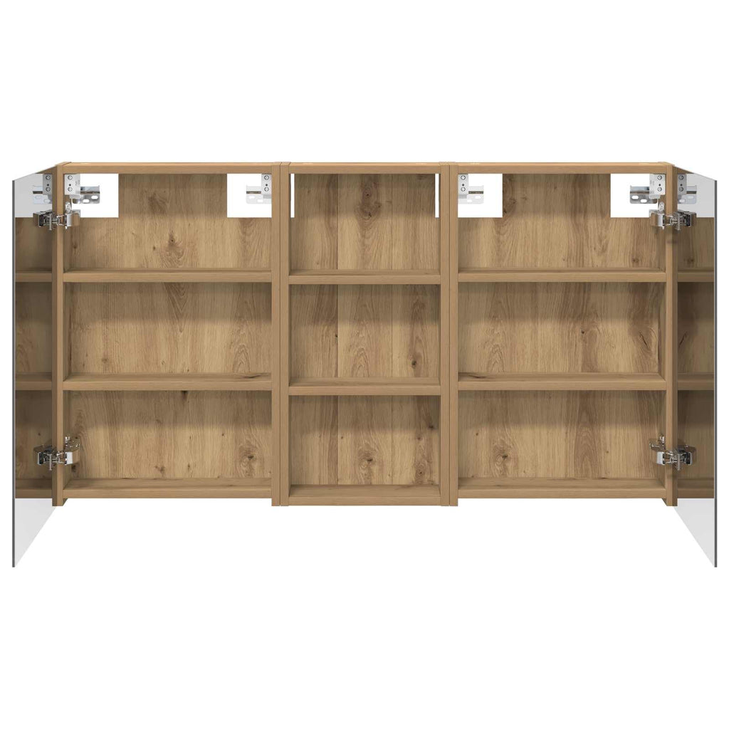 Badezimmerschrank-Set 3 pcs 110 x 10,5 x 60,5 cm Holzwerkstoff
