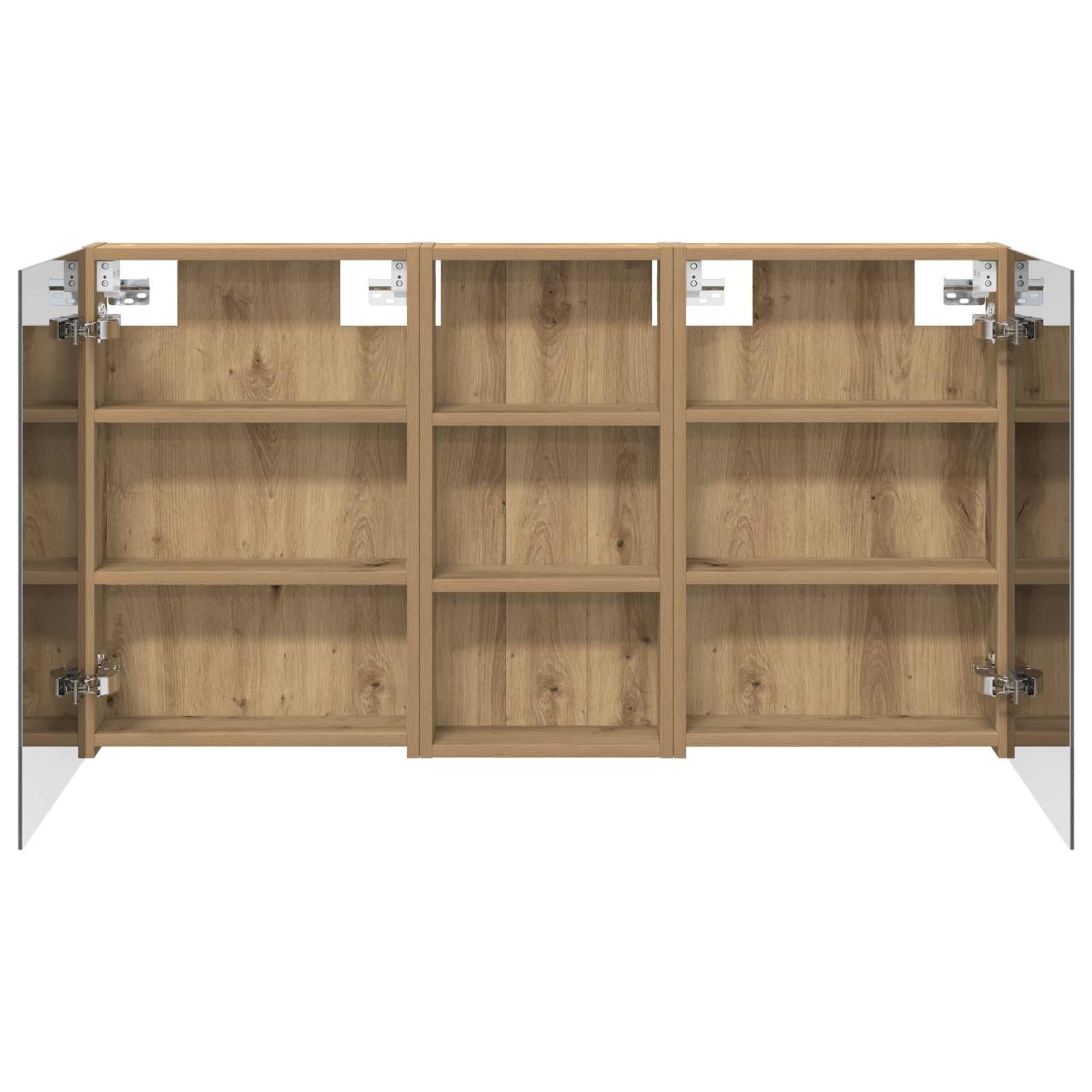 Badezimmerschrank-Set 3 pcs 110 x 10,5 x 60,5 cm Holzwerkstoff