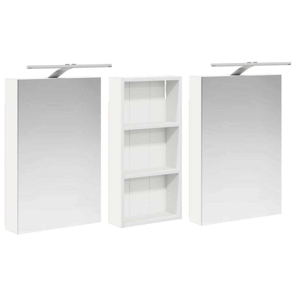 Badezimmerschrank-Set 3 pcs 110 x 10,5 x 60,5 cm Holzwerkstoff