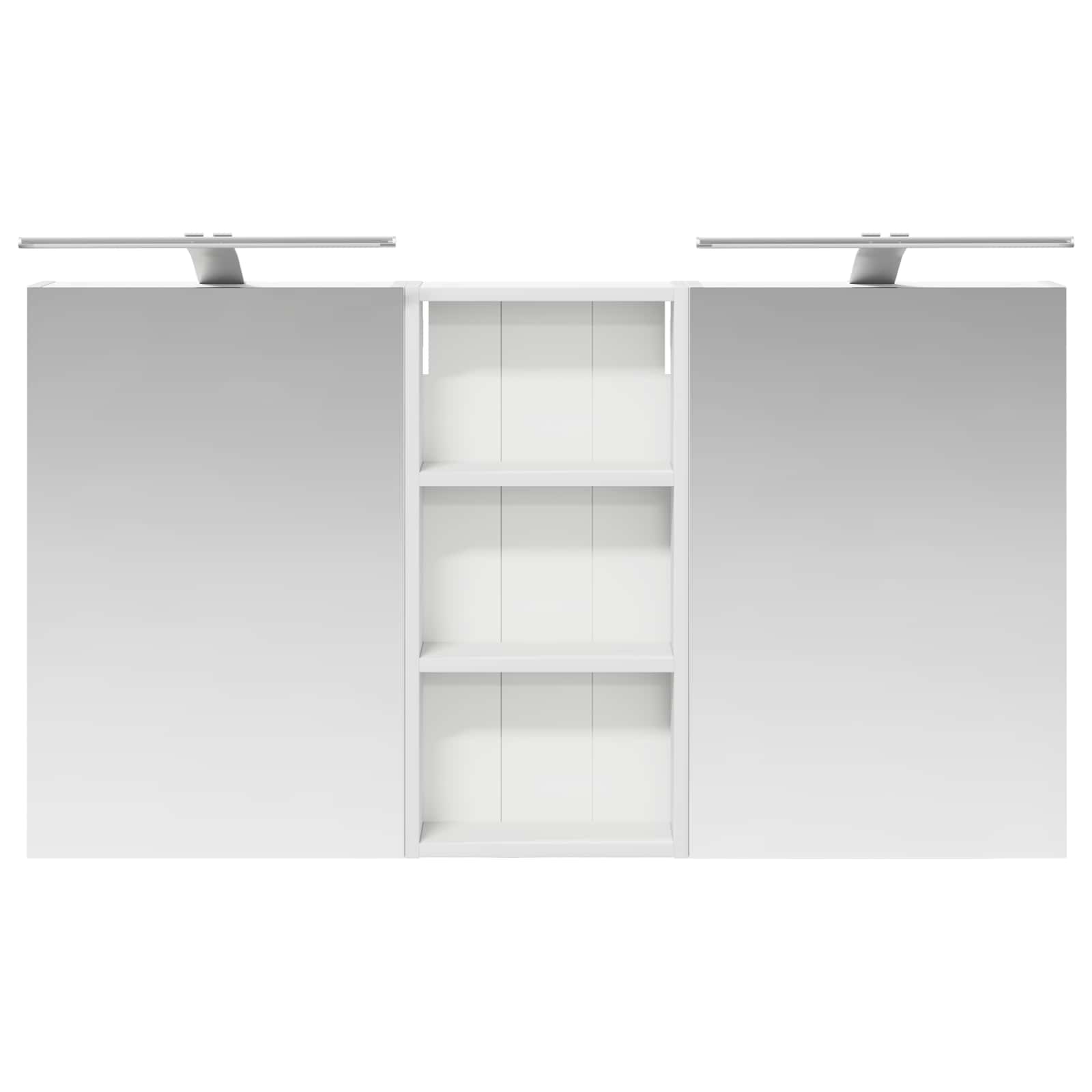 Badezimmerschrank-Set 3 pcs 110 x 10,5 x 60,5 cm Holzwerkstoff