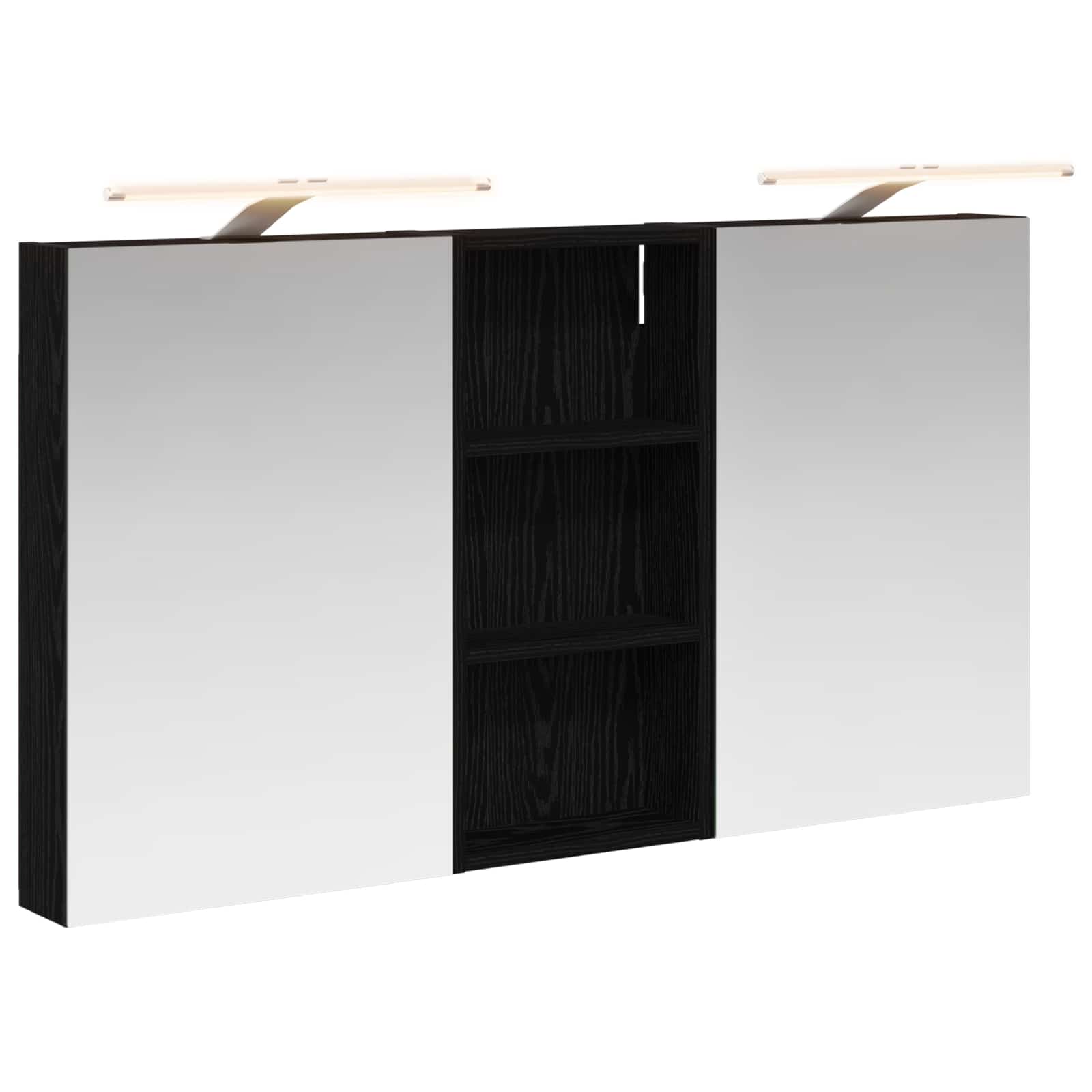 Badezimmerschrank-Set 3 pcs 110 x 10,5 x 60,5 cm Holzwerkstoff