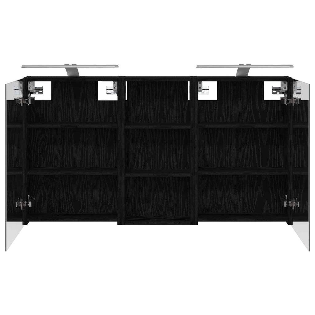 Badezimmerschrank-Set 3 pcs 110 x 10,5 x 60,5 cm Holzwerkstoff