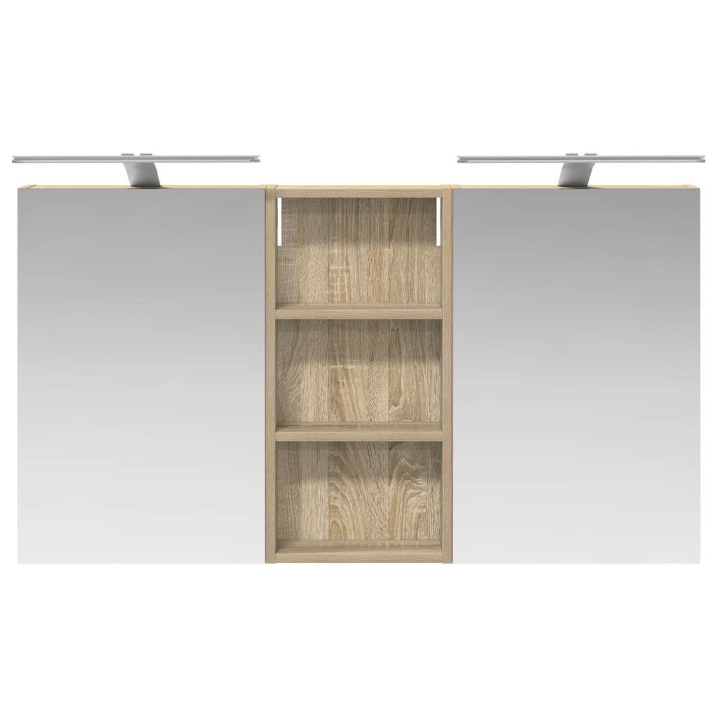 Badezimmerschrank-Set 3 pcs 110 x 10,5 x 60,5 cm Holzwerkstoff