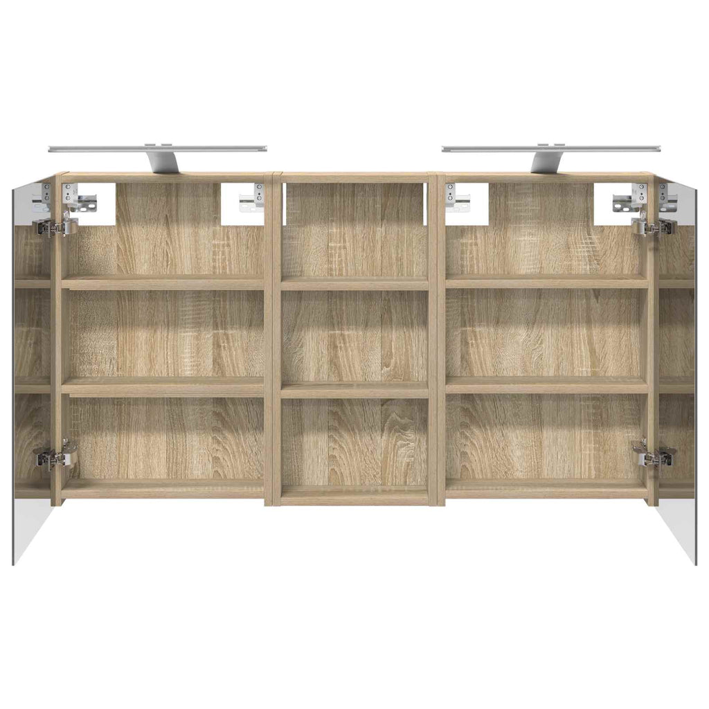 Badezimmerschrank-Set 3 pcs 110 x 10,5 x 60,5 cm Holzwerkstoff