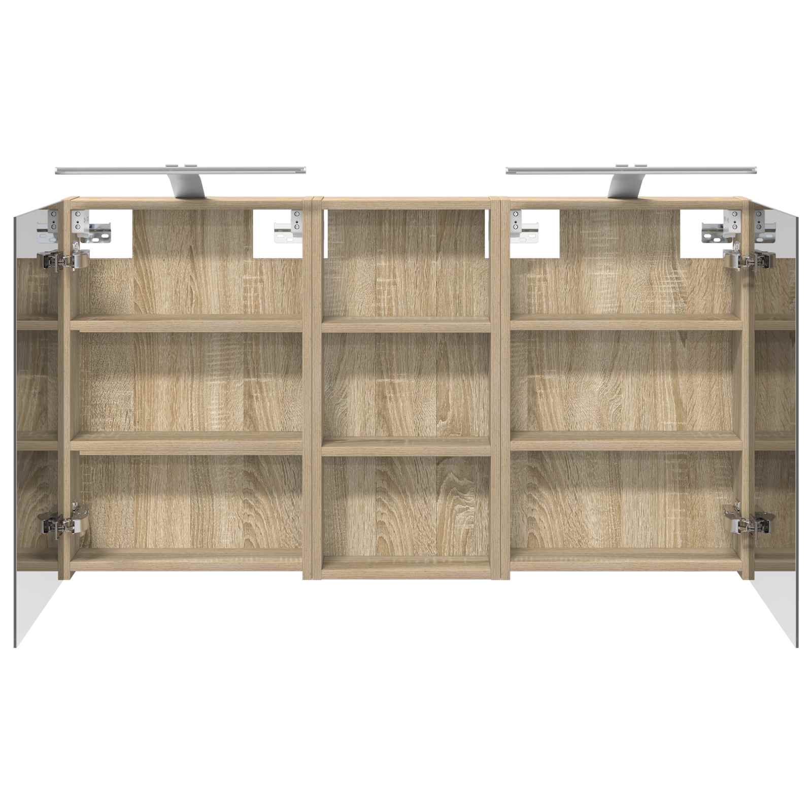 Badezimmerschrank-Set 3 pcs 110 x 10,5 x 60,5 cm Holzwerkstoff