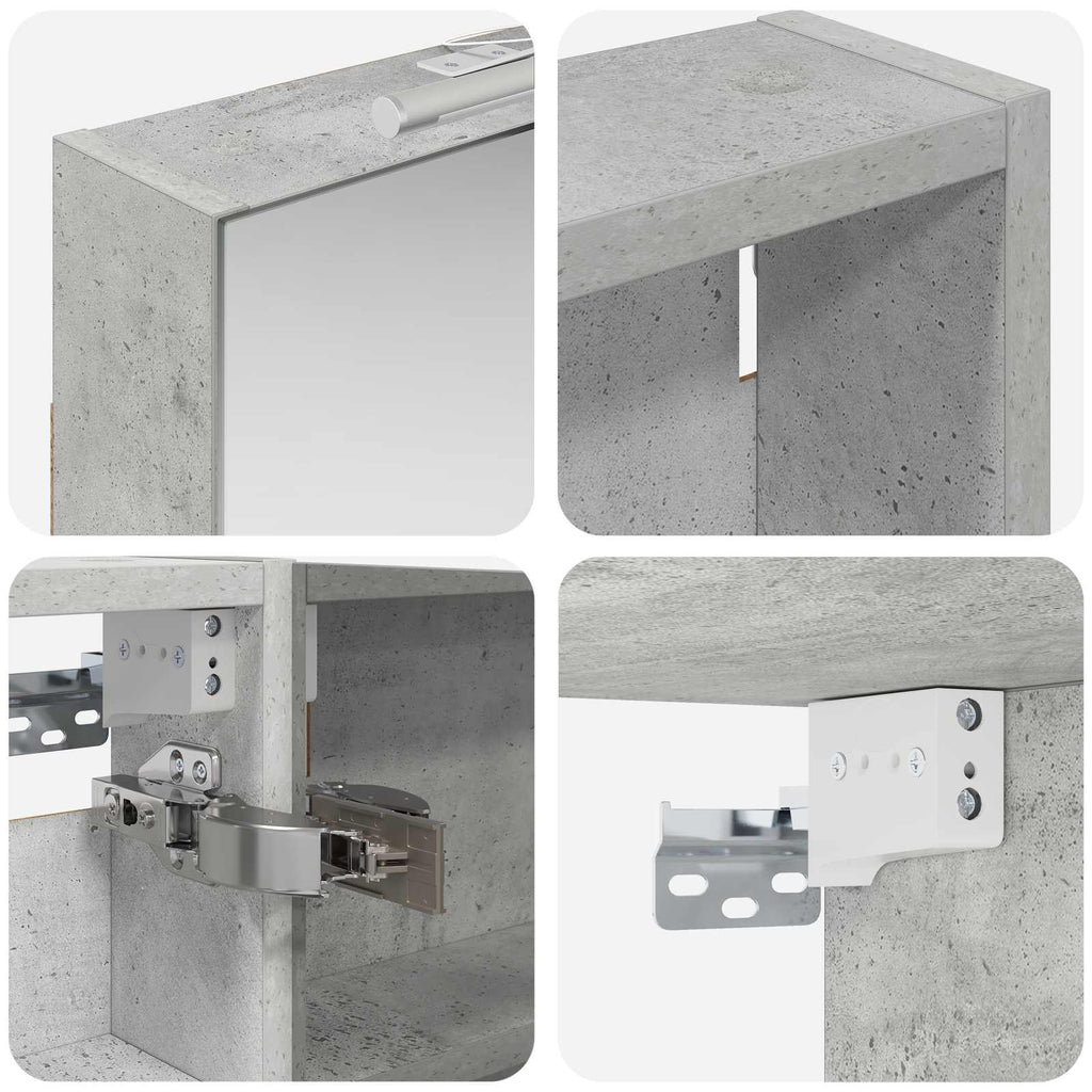 Badezimmerschrank-Set 3 pcs 110 x 10,5 x 60,5 cm Holzwerkstoff