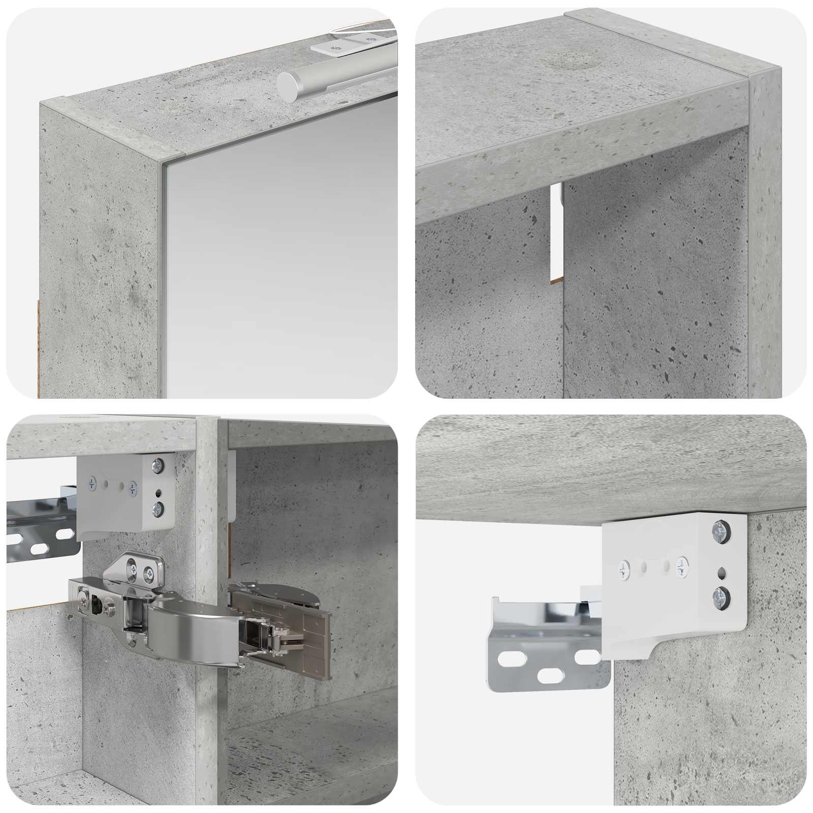 Badezimmerschrank-Set 3 pcs 110 x 10,5 x 60,5 cm Holzwerkstoff