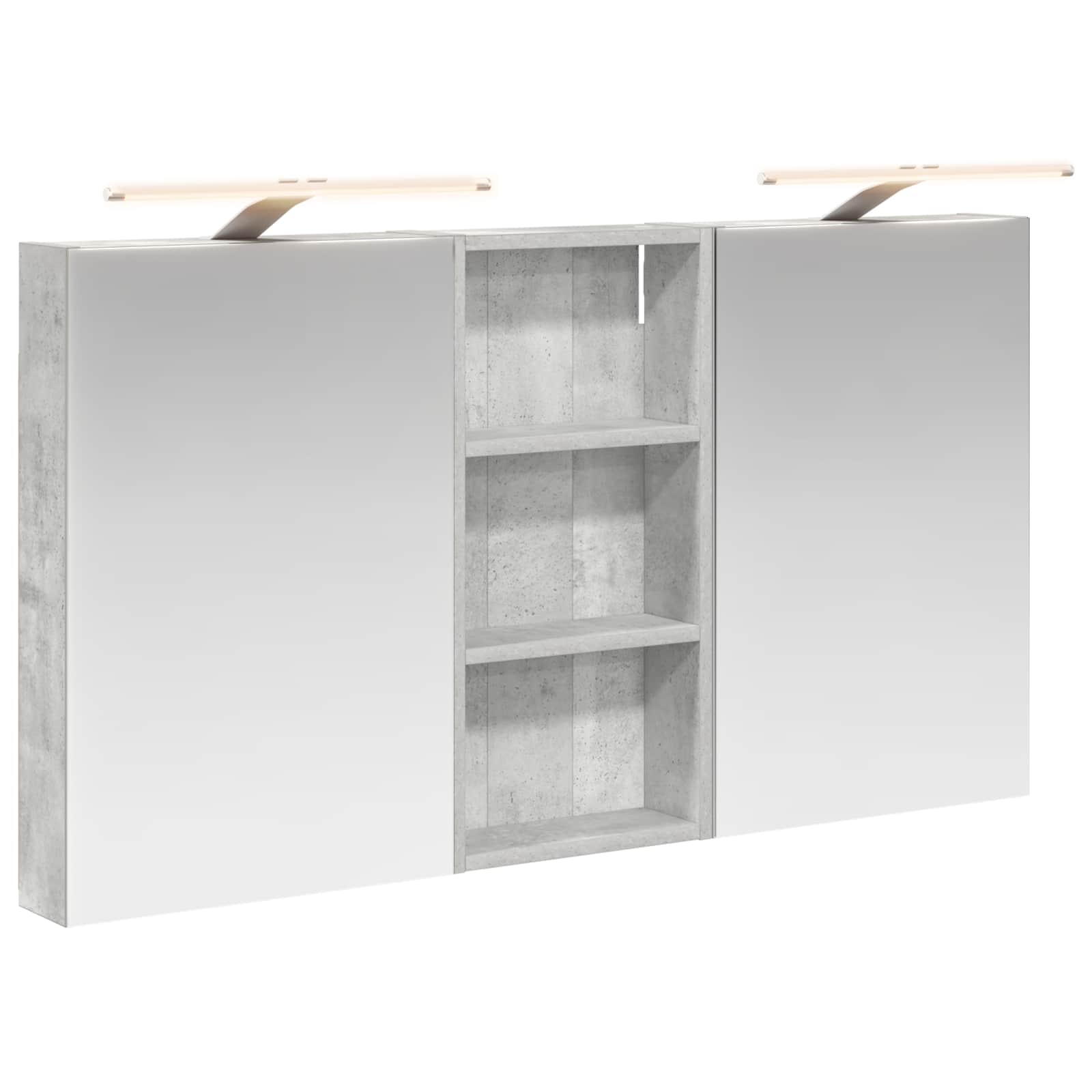 Badezimmerschrank-Set 3 pcs 110 x 10,5 x 60,5 cm Holzwerkstoff
