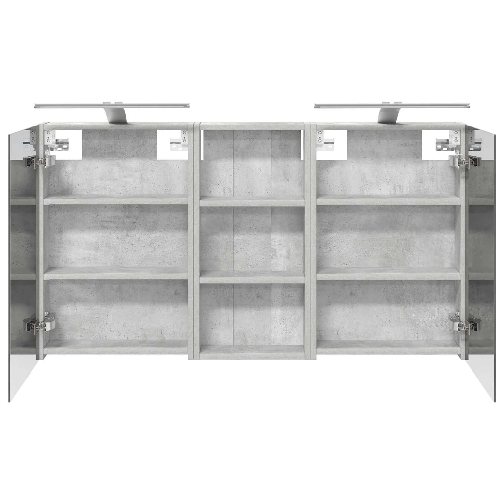 Badezimmerschrank-Set 3 pcs 110 x 10,5 x 60,5 cm Holzwerkstoff
