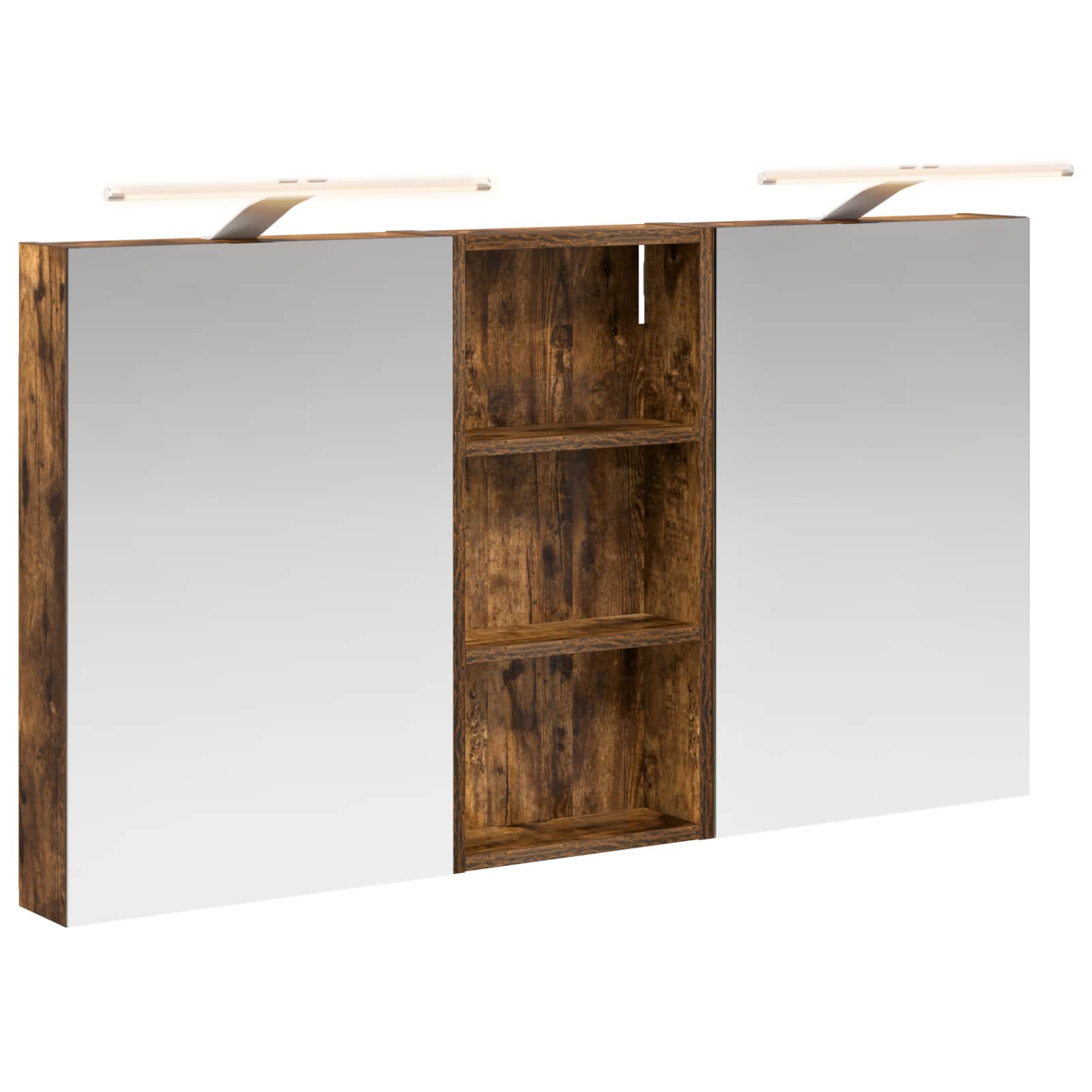 Badezimmerschrank-Set 3 pcs 110 x 10,5 x 60,5 cm Holzwerkstoff