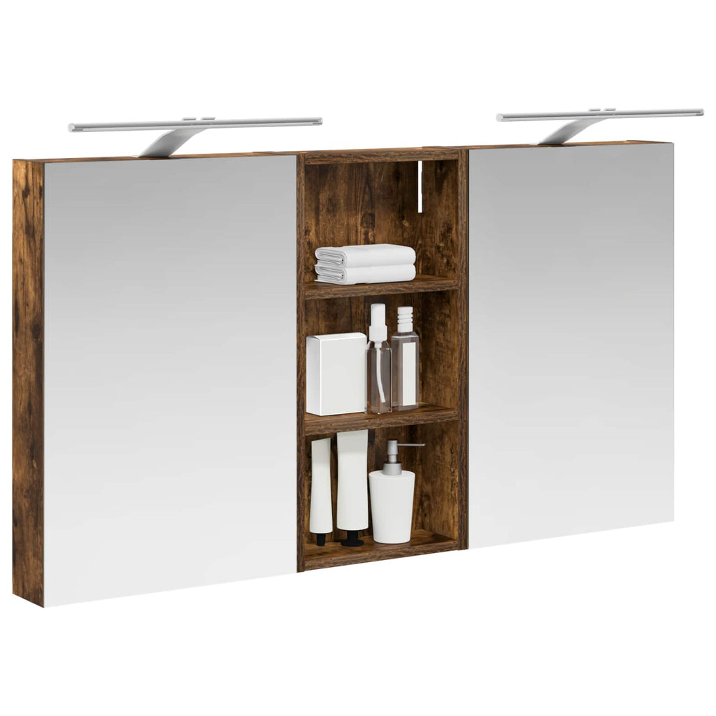 Badezimmerschrank-Set 3 pcs 110 x 10,5 x 60,5 cm Holzwerkstoff