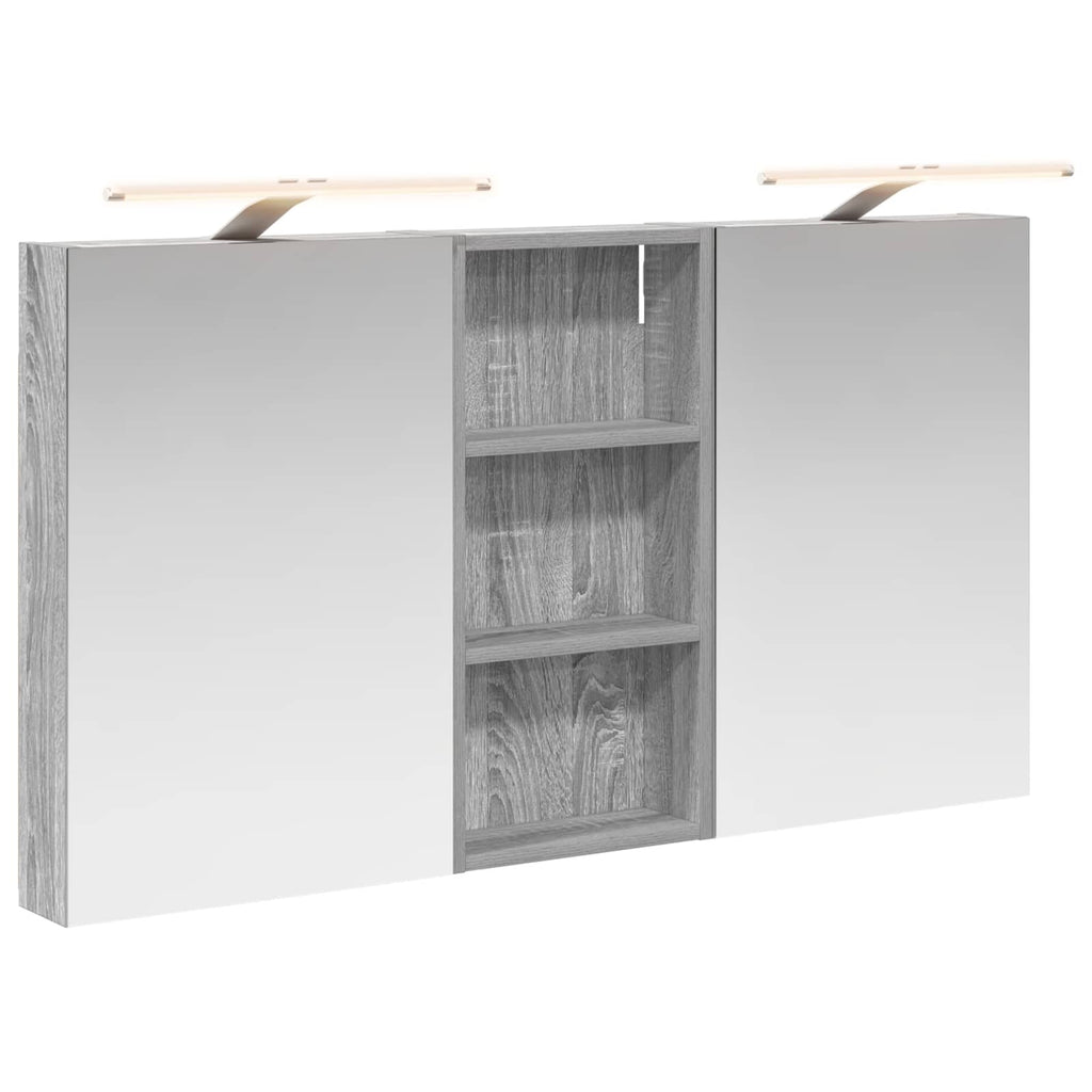 Badezimmerschrank-Set 3 pcs 110 x 10,5 x 60,5 cm Holzwerkstoff
