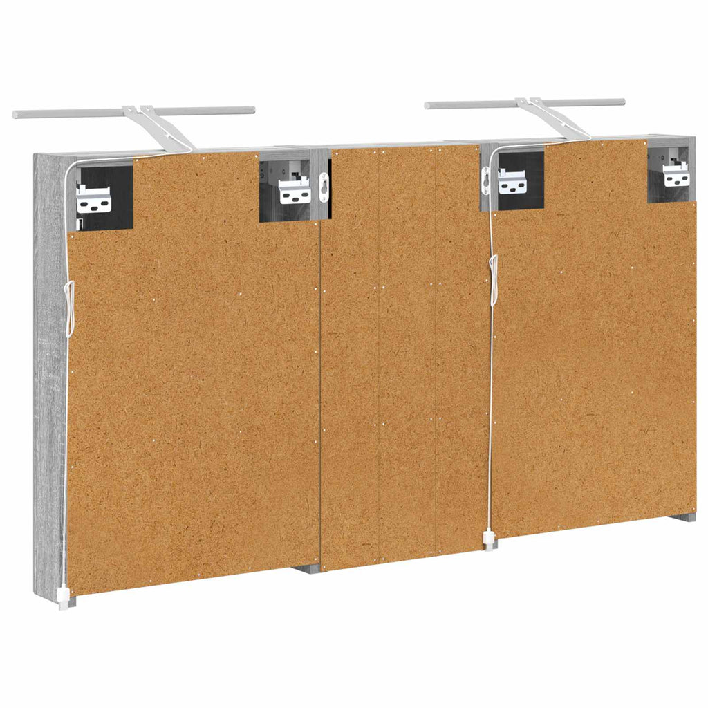Badezimmerschrank-Set 3 pcs 110 x 10,5 x 60,5 cm Holzwerkstoff
