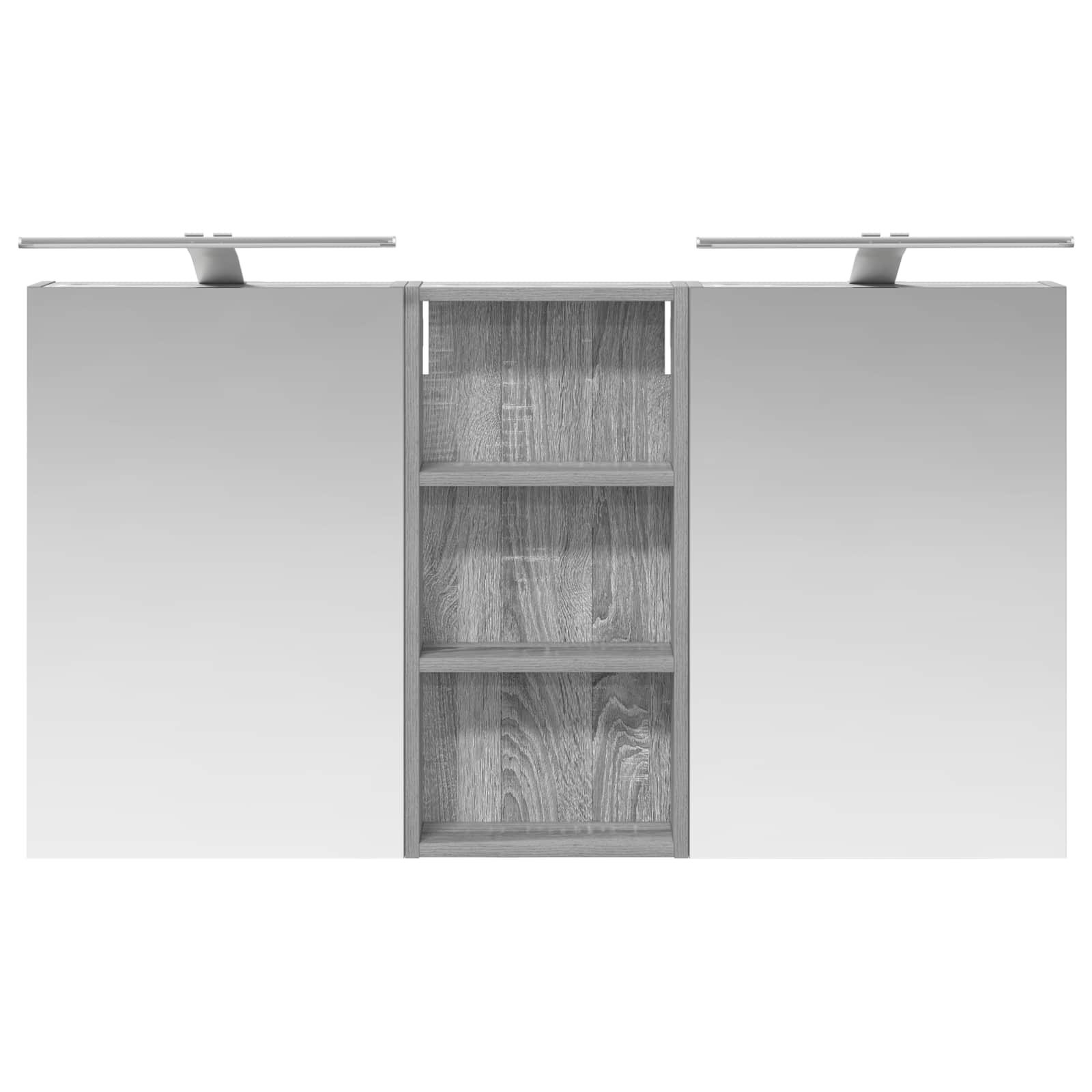 Badezimmerschrank-Set 3 pcs 110 x 10,5 x 60,5 cm Holzwerkstoff