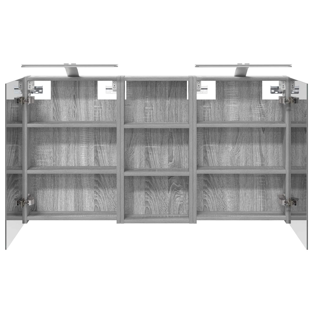 Badezimmerschrank-Set 3 pcs 110 x 10,5 x 60,5 cm Holzwerkstoff