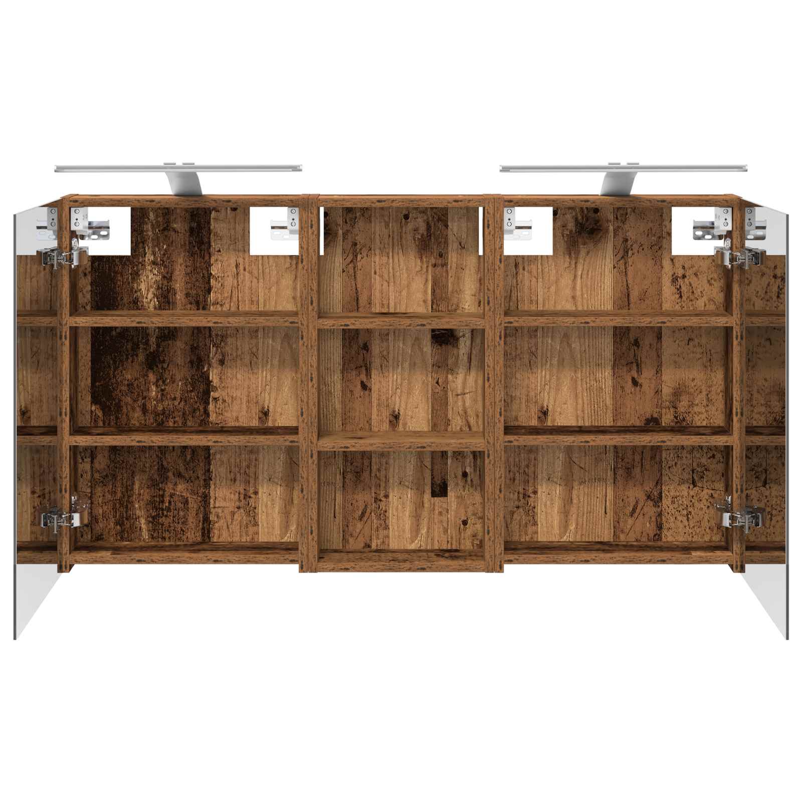 Badezimmerschrank-Set 3 pcs 110 x 10,5 x 60,5 cm Holzwerkstoff