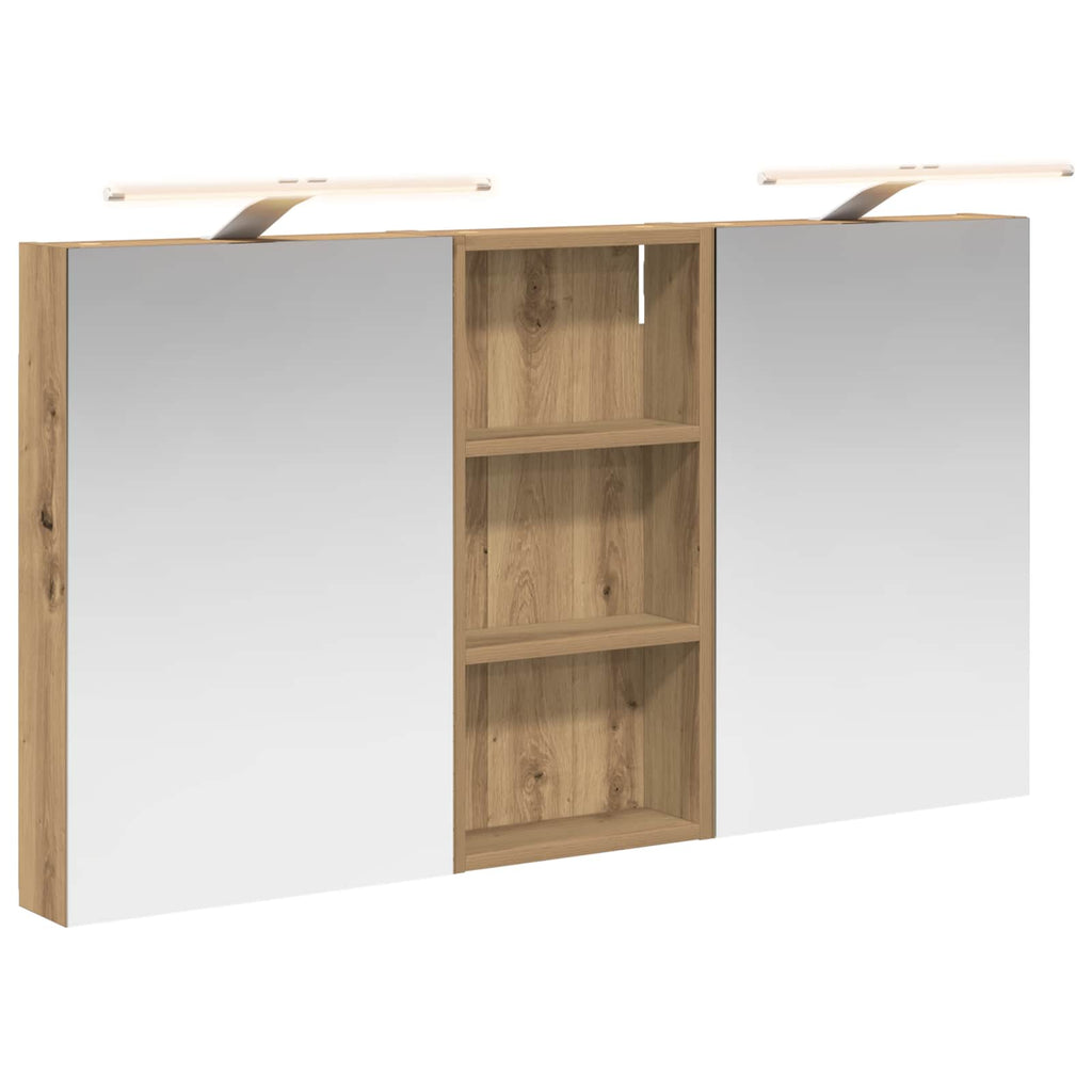 Badezimmerschrank-Set 3 pcs 110 x 10,5 x 60,5 cm Holzwerkstoff
