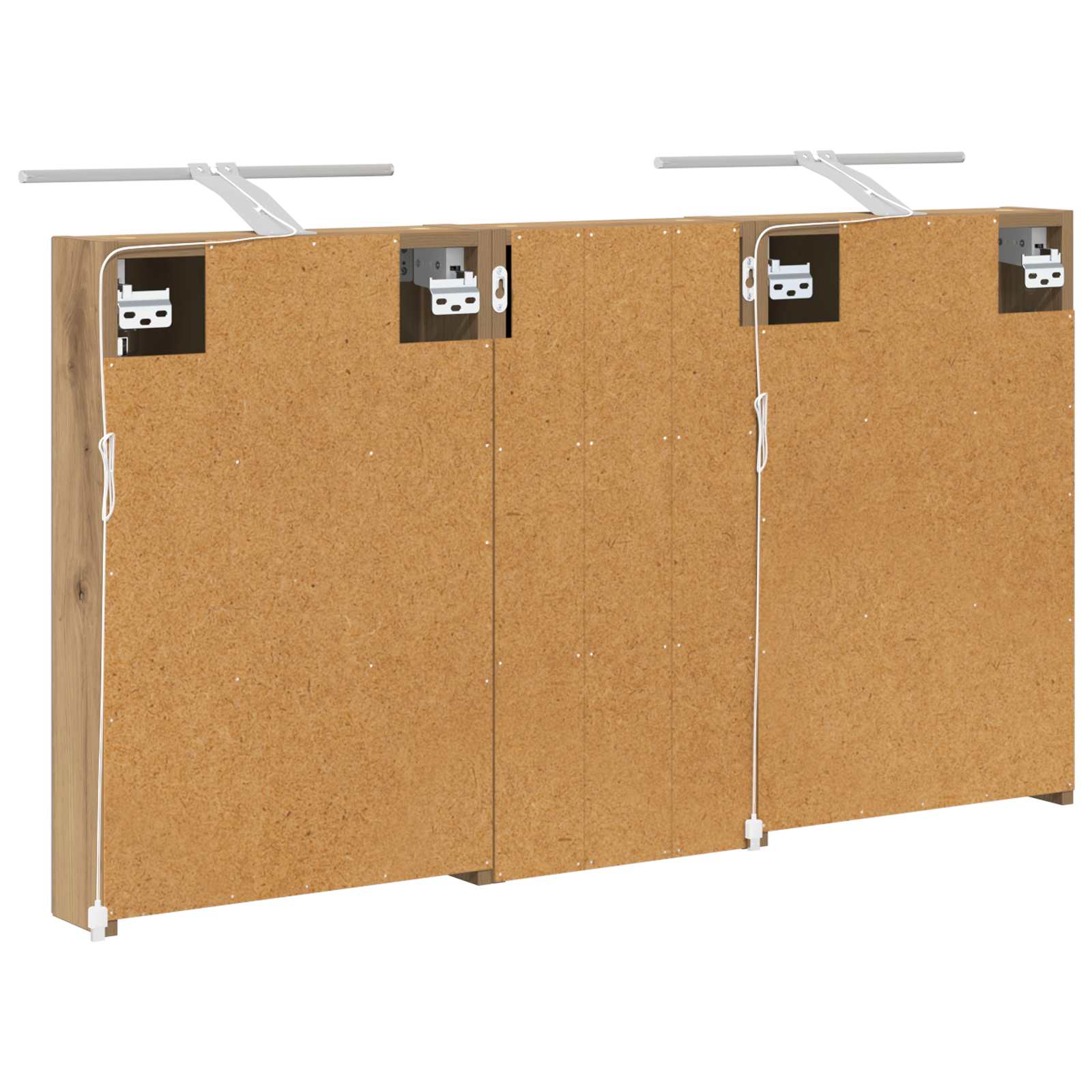 Badezimmerschrank-Set 3 pcs 110 x 10,5 x 60,5 cm Holzwerkstoff