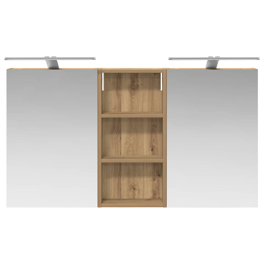 Badezimmerschrank-Set 3 pcs 110 x 10,5 x 60,5 cm Holzwerkstoff