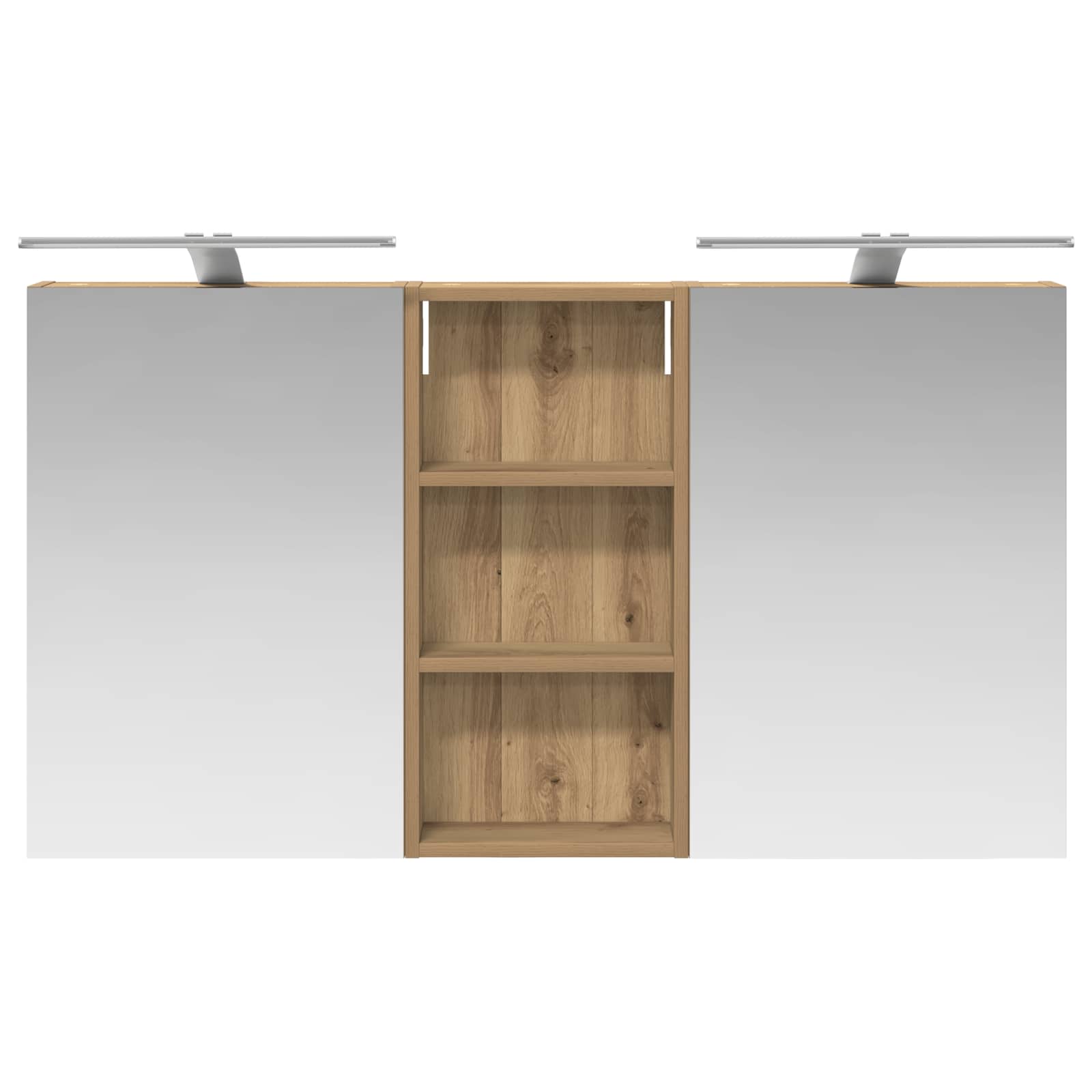 Badezimmerschrank-Set 3 pcs 110 x 10,5 x 60,5 cm Holzwerkstoff