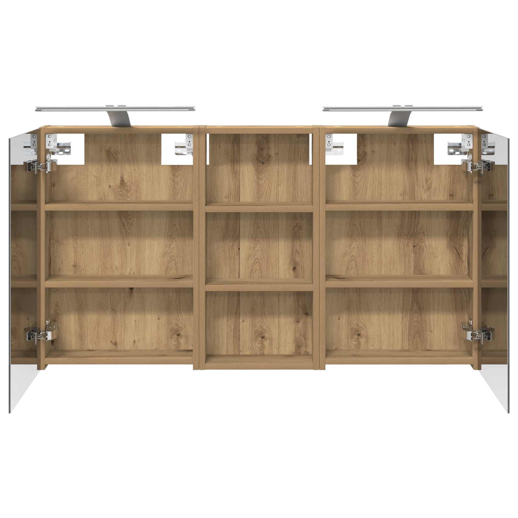 Badezimmerschrank-Set 3 pcs 110 x 10,5 x 60,5 cm Holzwerkstoff
