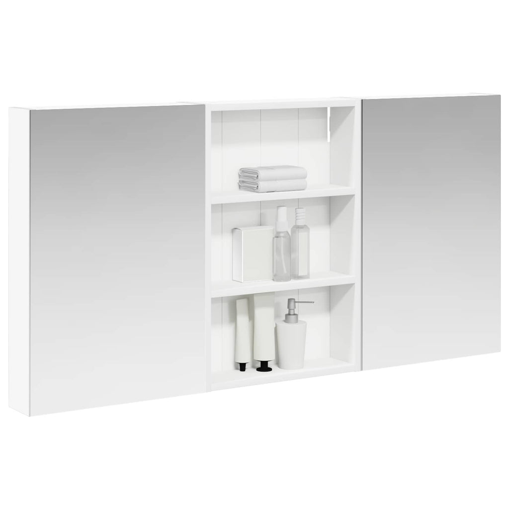 Badezimmerschrank-Set 3 pcs 120 x 10,5 x 60,5 cm Holzwerkstoff