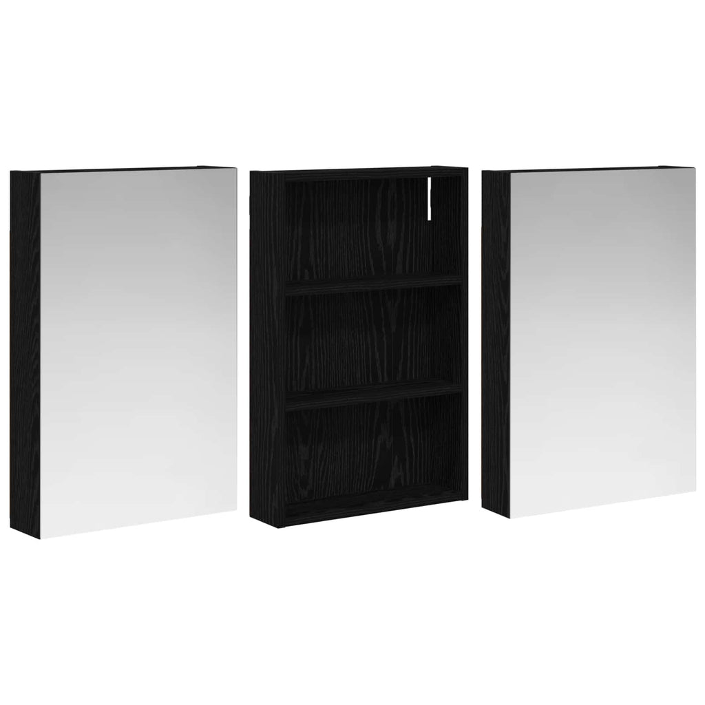Badezimmerschrank-Set 3 pcs 120 x 10,5 x 60,5 cm Holzwerkstoff