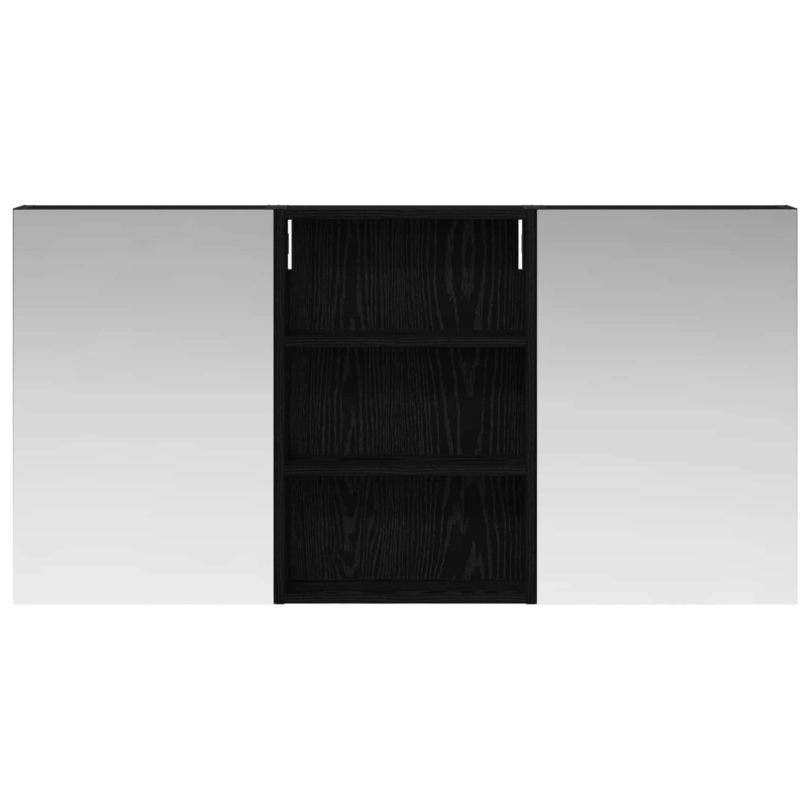 Badezimmerschrank-Set 3 pcs 120 x 10,5 x 60,5 cm Holzwerkstoff
