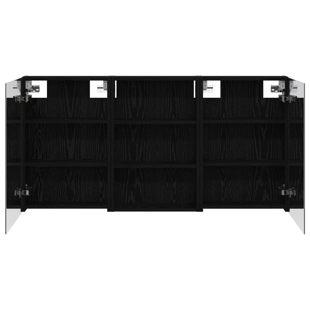 Badezimmerschrank-Set 3 pcs 120 x 10,5 x 60,5 cm Holzwerkstoff