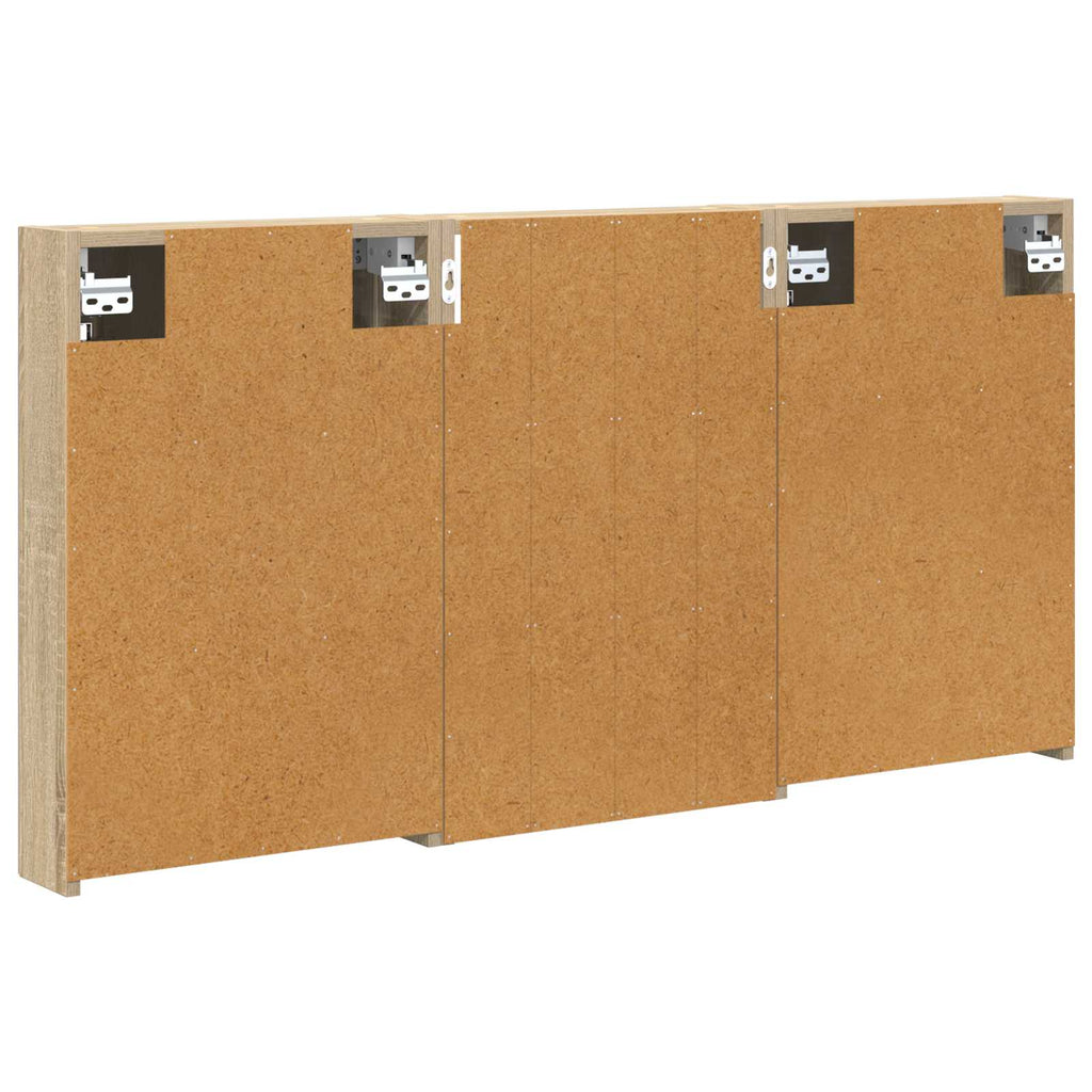 Badezimmerschrank-Set 3 pcs 120 x 10,5 x 60,5 cm Holzwerkstoff