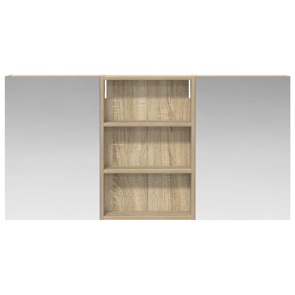 Badezimmerschrank-Set 3 pcs 120 x 10,5 x 60,5 cm Holzwerkstoff