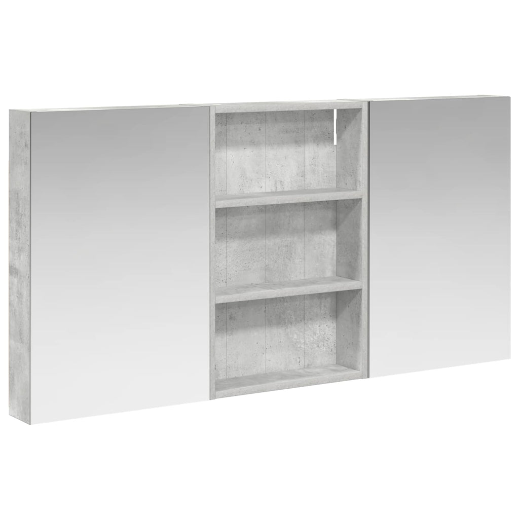 Badezimmerschrank-Set 3 pcs 120 x 10,5 x 60,5 cm Holzwerkstoff