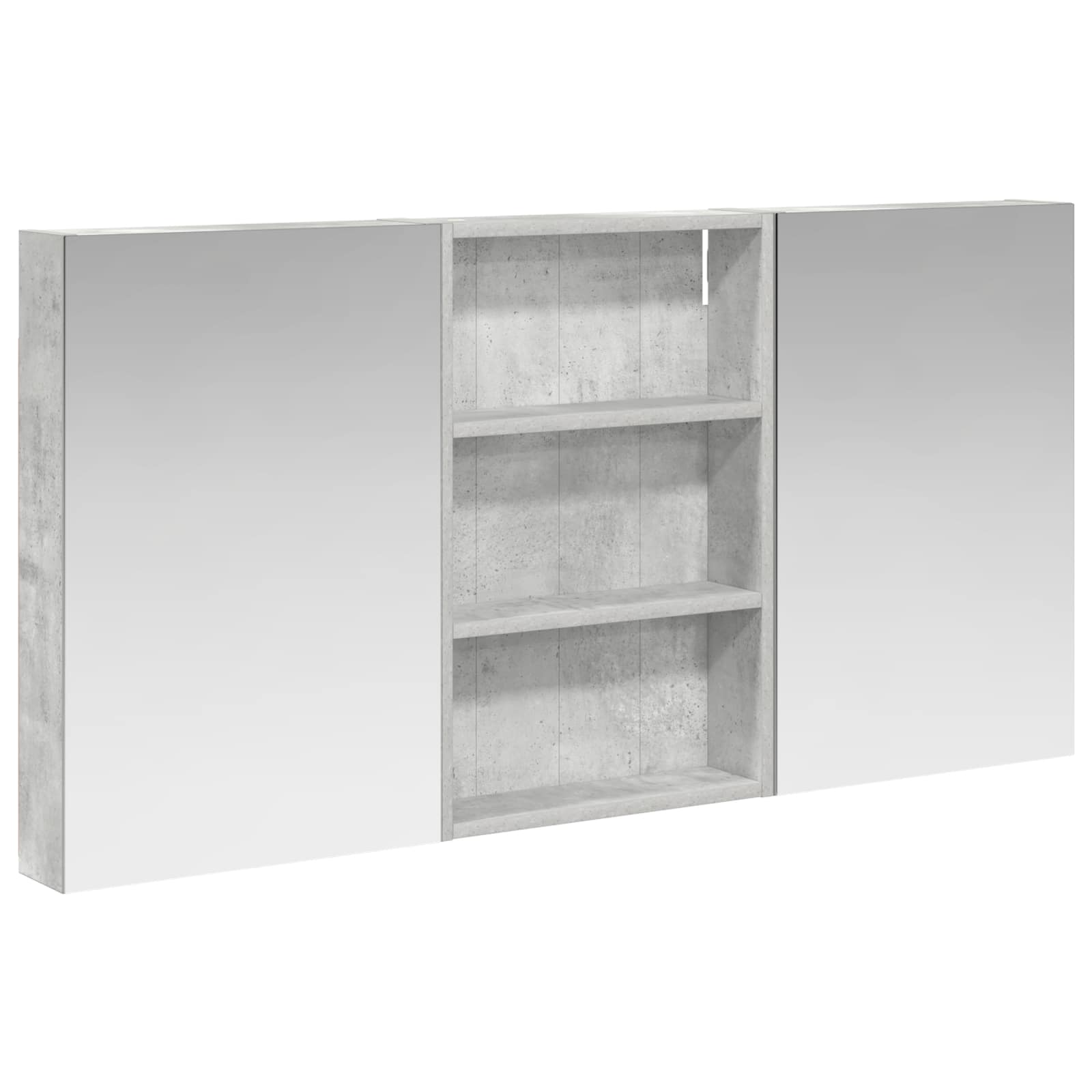 Badezimmerschrank-Set 3 pcs 120 x 10,5 x 60,5 cm Holzwerkstoff