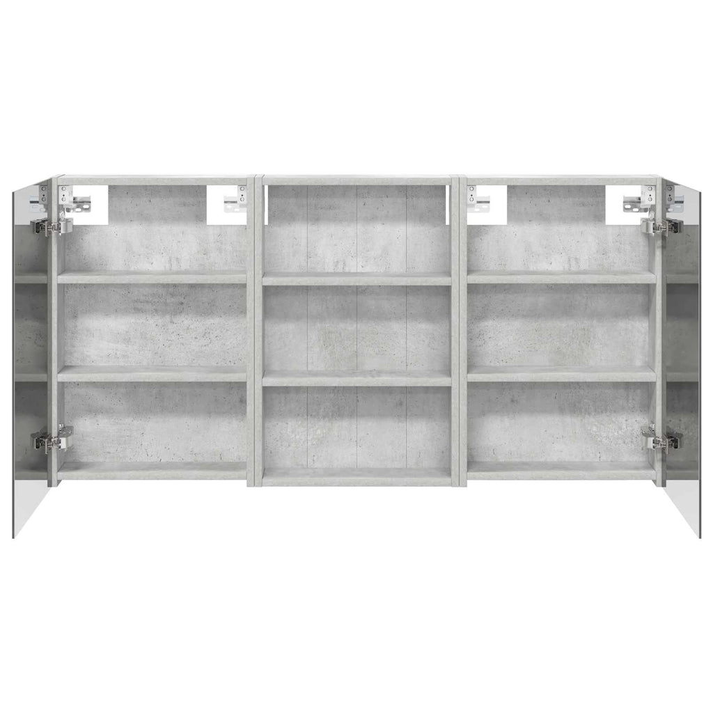 Badezimmerschrank-Set 3 pcs 120 x 10,5 x 60,5 cm Holzwerkstoff