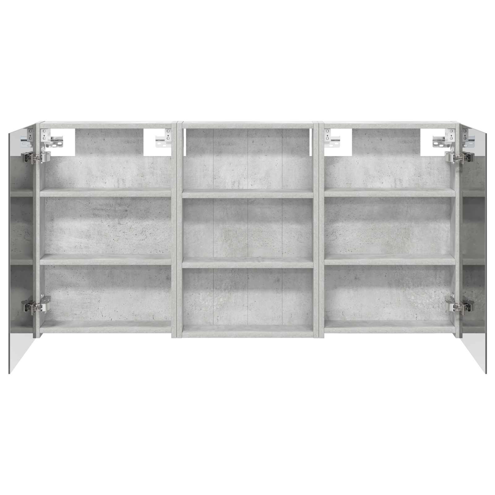 Badezimmerschrank-Set 3 pcs 120 x 10,5 x 60,5 cm Holzwerkstoff