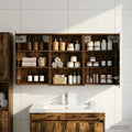 Badezimmerschrank-Set 3 pcs 120 x 10,5 x 60,5 cm Holzwerkstoff