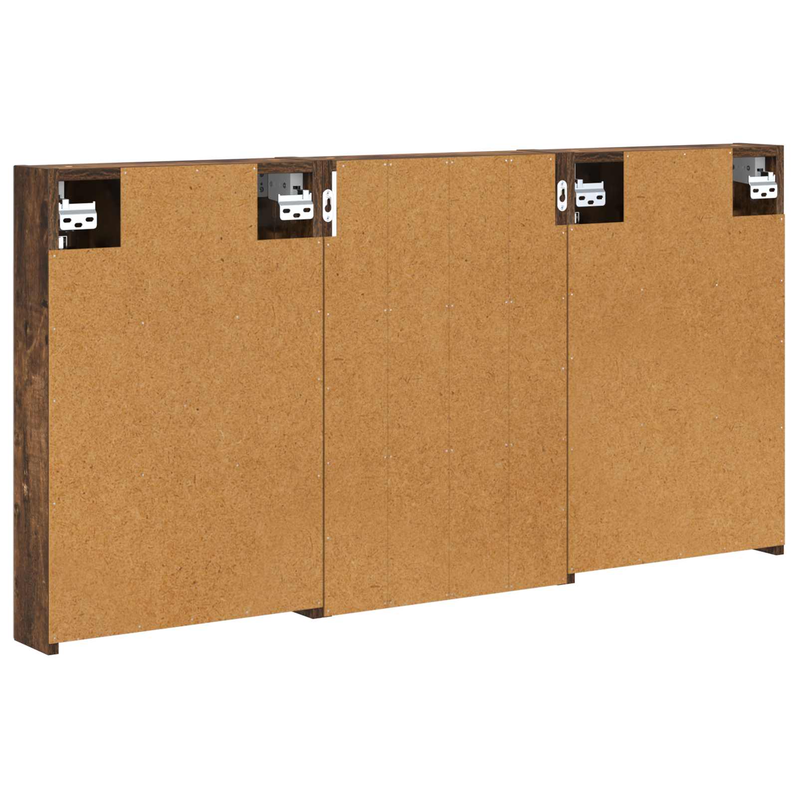Badezimmerschrank-Set 3 pcs 120 x 10,5 x 60,5 cm Holzwerkstoff