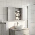 Badezimmerschrank-Set 3 pcs 120 x 10,5 x 60,5 cm Holzwerkstoff