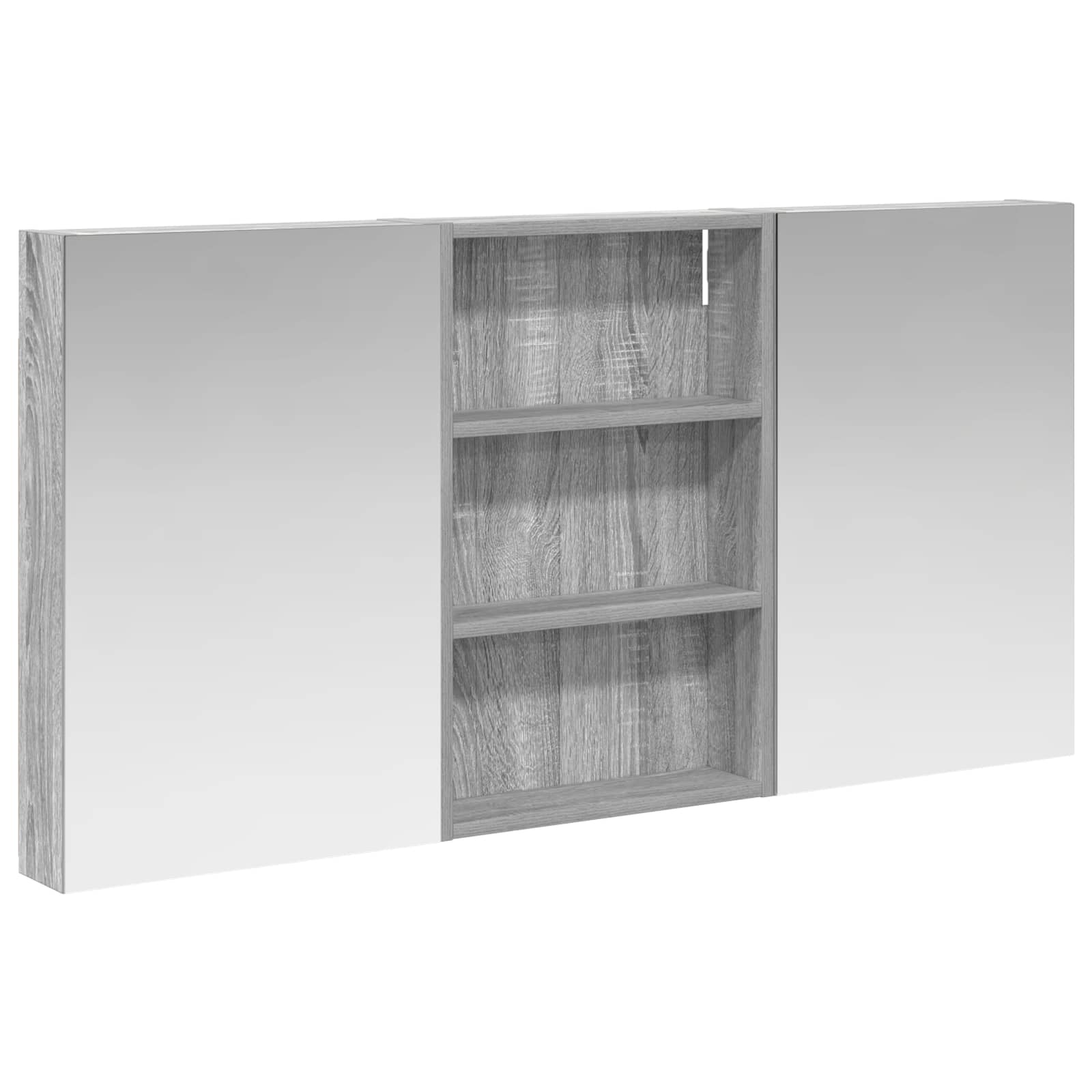 Badezimmerschrank-Set 3 pcs 120 x 10,5 x 60,5 cm Holzwerkstoff