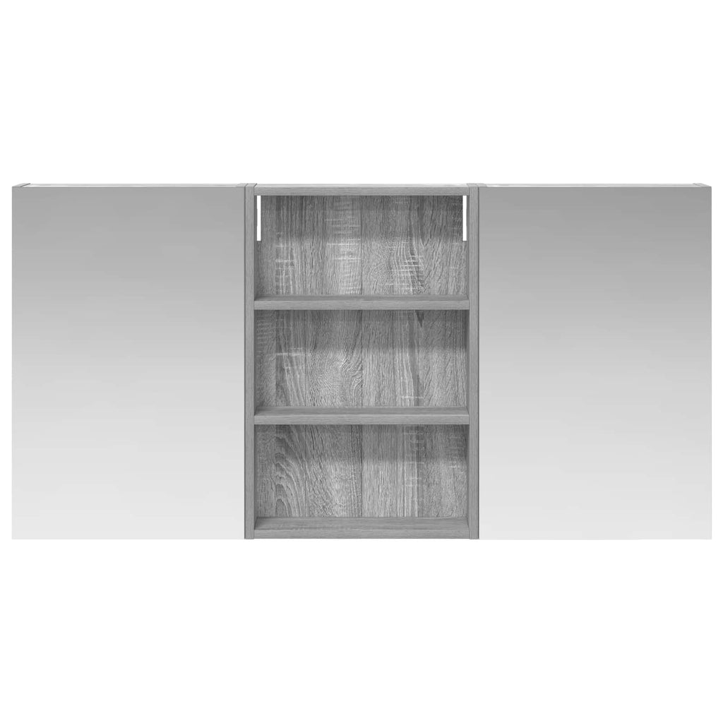 Badezimmerschrank-Set 3 pcs 120 x 10,5 x 60,5 cm Holzwerkstoff