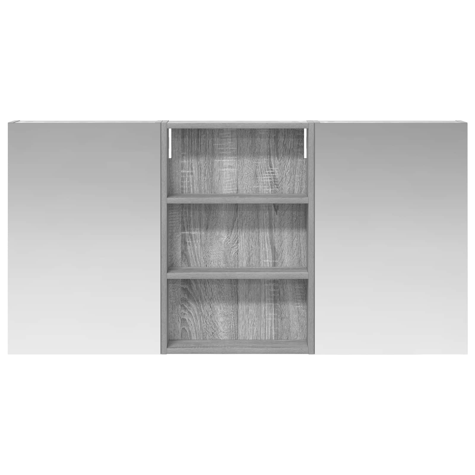Badezimmerschrank-Set 3 pcs 120 x 10,5 x 60,5 cm Holzwerkstoff