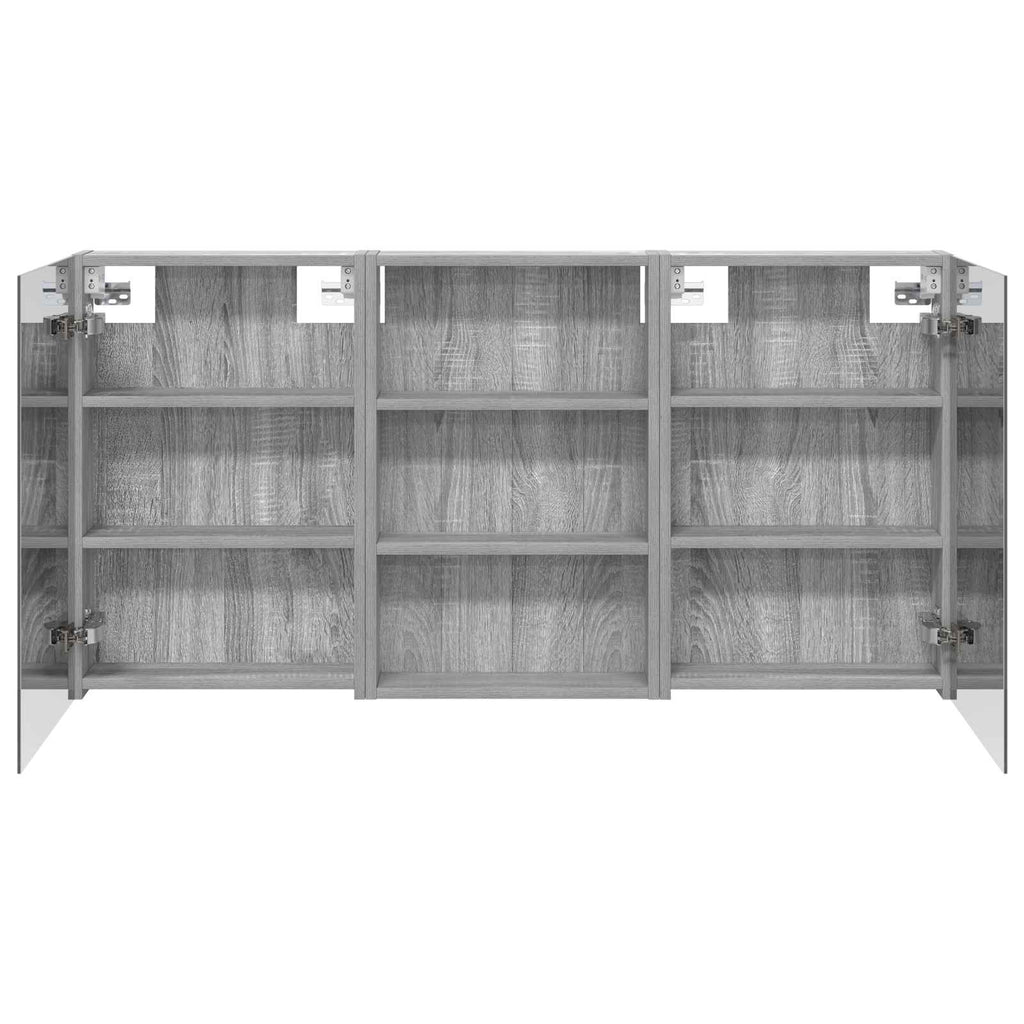 Badezimmerschrank-Set 3 pcs 120 x 10,5 x 60,5 cm Holzwerkstoff