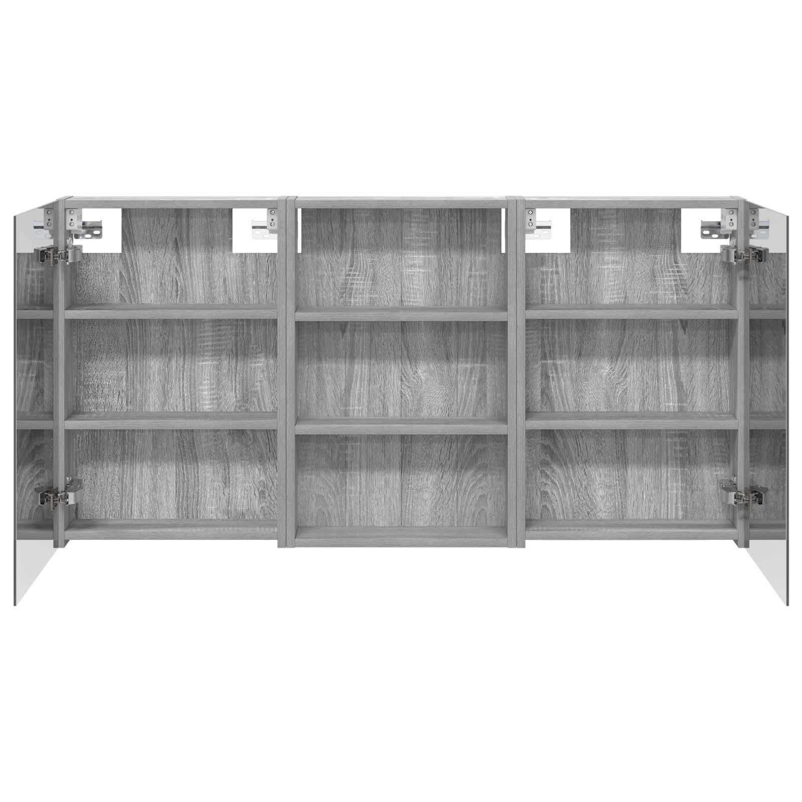Badezimmerschrank-Set 3 pcs 120 x 10,5 x 60,5 cm Holzwerkstoff